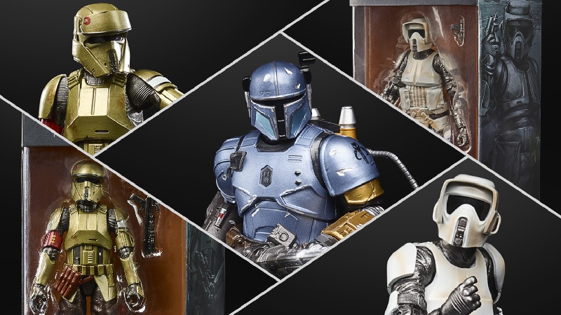 Hasbro Unveils Latest Carbonized Mandalorian Figures for Star Wars Black Series