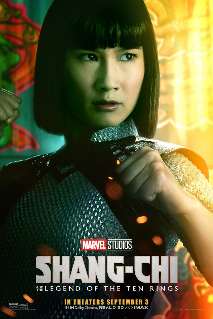 "Shang-Chi and the Legend of the Ten Rings" theatrical poster depicting Meng'er Zhang as Xu Xialing.