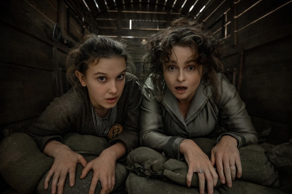 Millie Bobby Brown and Helena Bonham Carter in 'Enola Holmes 2' streaming on Netflix November 4