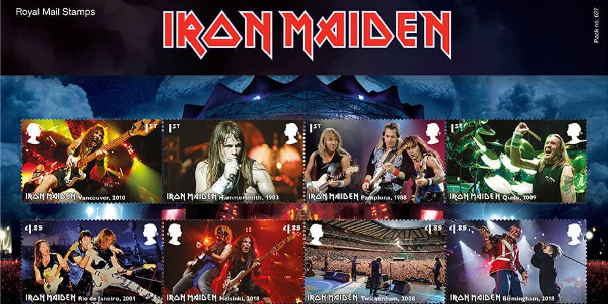 Time To Add The Newest Item To Your Iron Maiden Collection: Stamps