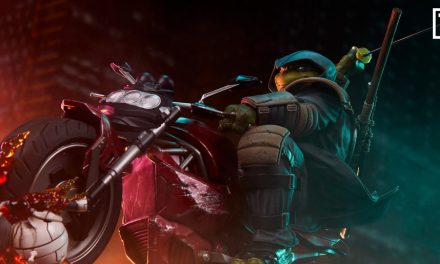 TMNT: The Last Ronin On Bike Statue Is Kicking It Into High Gear From PCS