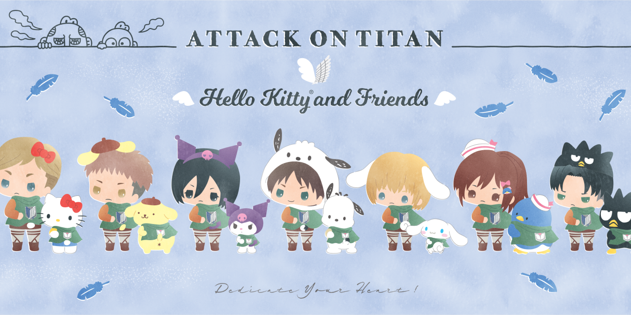 BoxLunch Announces Hello Kitty x Attack On Titan Collab Merch